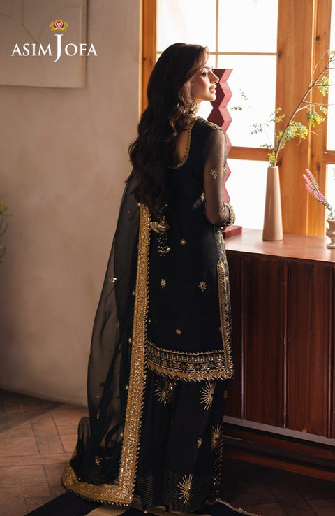 Asimjofa - Heeriye By Asim Jofa Collection'25 Embroidered Net Suit Unstitched 3 Piece - Festive Collection - aubranz.com