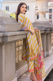 Charizma - Aghaz e Nou by Charizma Embroidered Lawn Suit Unstitched 3 Piece - Summer Collection - aubranz.com