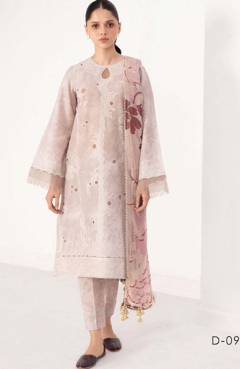 Jazmin - Delia By Jazmin Embroidered Lawn Suits'24 Unstitched 3 Piece Summer Collection - aubranz.com