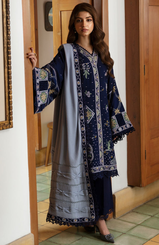 Republic - Rosaleè Winter'24 By Republic Embroidered Suits Unstitched 3 Piece - Winter Collection - aubranz.com