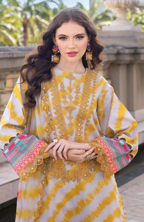 Charizma - Aghaz e Nou by Charizma Embroidered Lawn Suit Unstitched 3 Piece - Summer Collection - aubranz.com