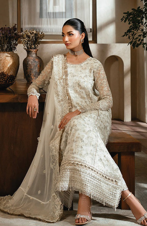 Xenia - Niran by Xenia Embroidered Chiffon Suits Unstitched 3 Piece - Formals Collection - aubranz.com