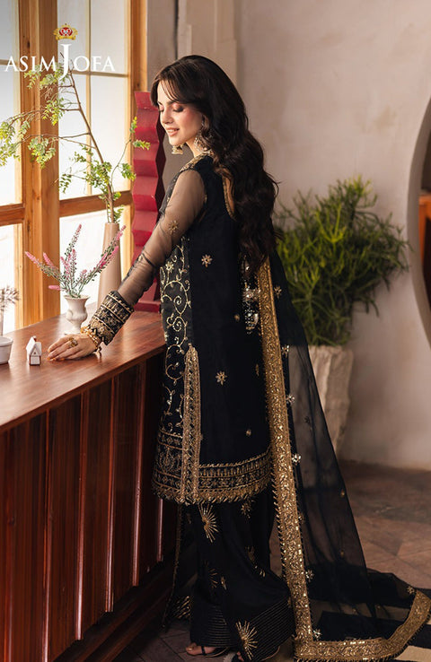 Asimjofa - Heeriye By Asim Jofa Collection'25 Embroidered Net Suit Unstitched 3 Piece - Festive Collection - aubranz.com