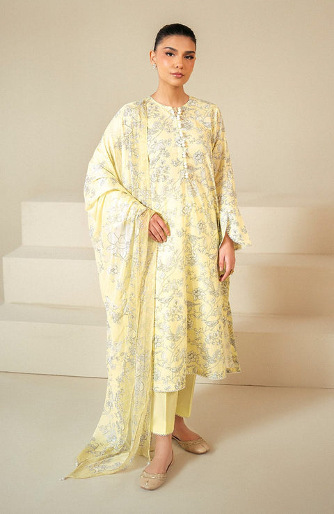 Crossstitch - Daily 3 Piece Unstitched Lawn Collection'24 By Cross Stitch - aubranz.com