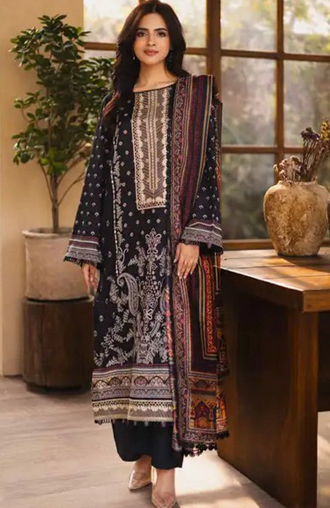 Freesia - Freesia Premium Lawn'25 Embroidered Suits Unstitched 3 Piece - Summer Collection - aubranz.com