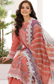 Sobia_Nazir - Sobia Nazir Vital Lawn'25 Embroidered Suits Unstitched 3 Piece - Summer Collection - aubranz.com