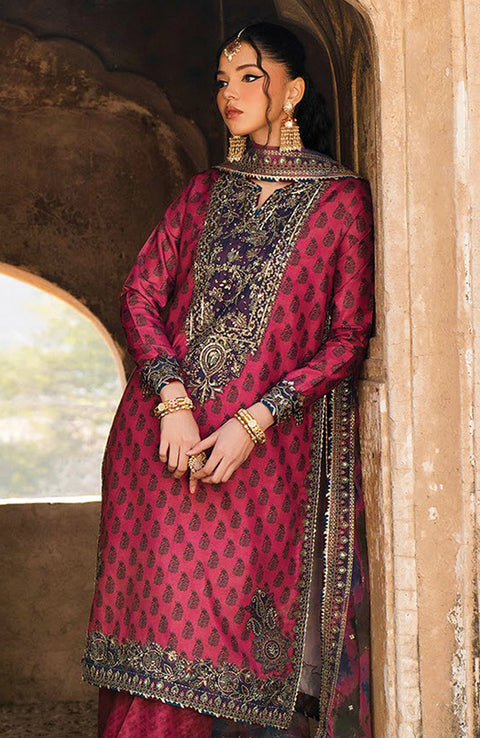 Xenia - Rumi Luxe'25 By Xenia Embroidered Chiffon Suit Unstitched 3 piece - Formal Collection - aubranz.com