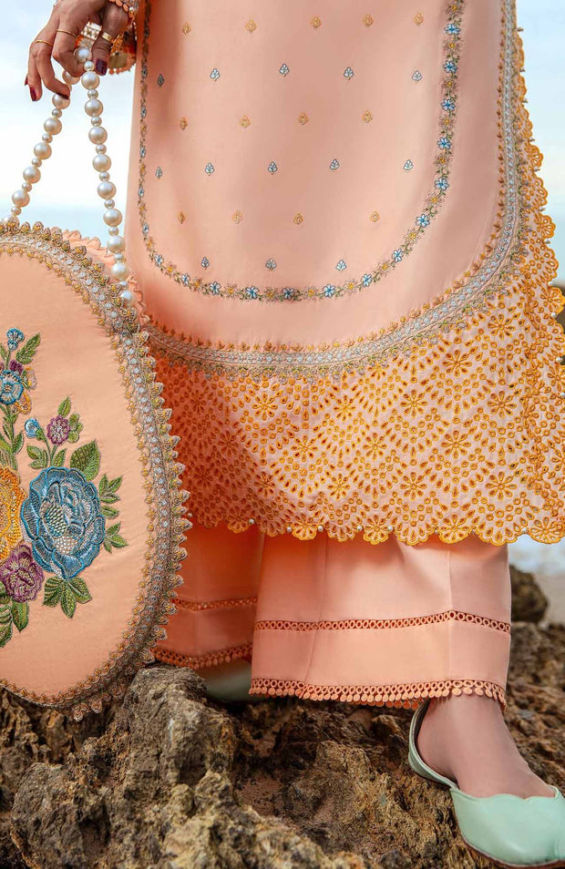 Mnr - Festive Eid Collection'24 By MNR Embroidered Suit Unstitched 3 Piece Eid Collection - aubranz.com