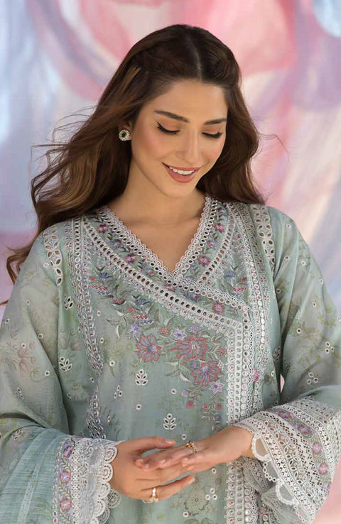 Sobia_Nazir - Sobia Nazir Luxury Lawn'25 Embroidered Suits Unstitched 3 Piece - Summer Collection - aubranz.com