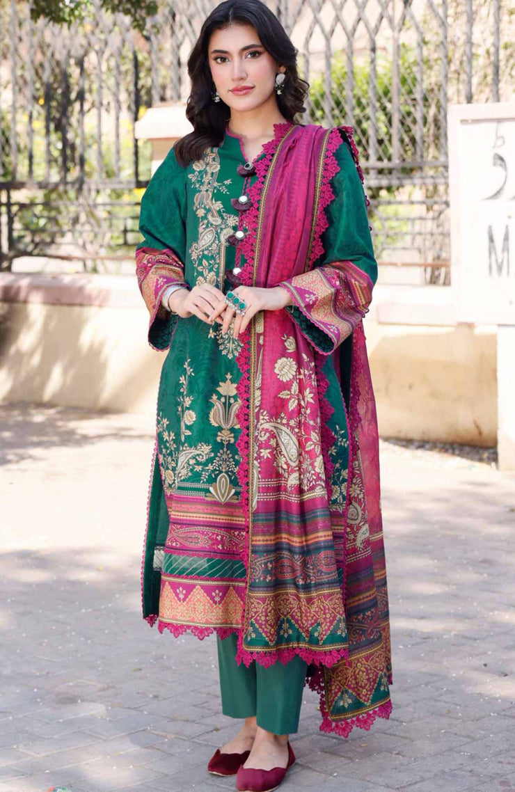 Gulnaar e Sabz Asim Jofa Arabic Lawn Collection 2024 SKU#55
