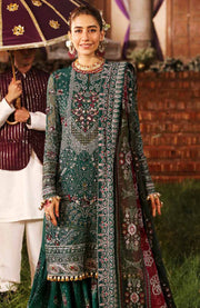 Nureh - Jhoomro By Nureh Embroidered Organza Suit Unstitched 3 Piece - aubranz.com