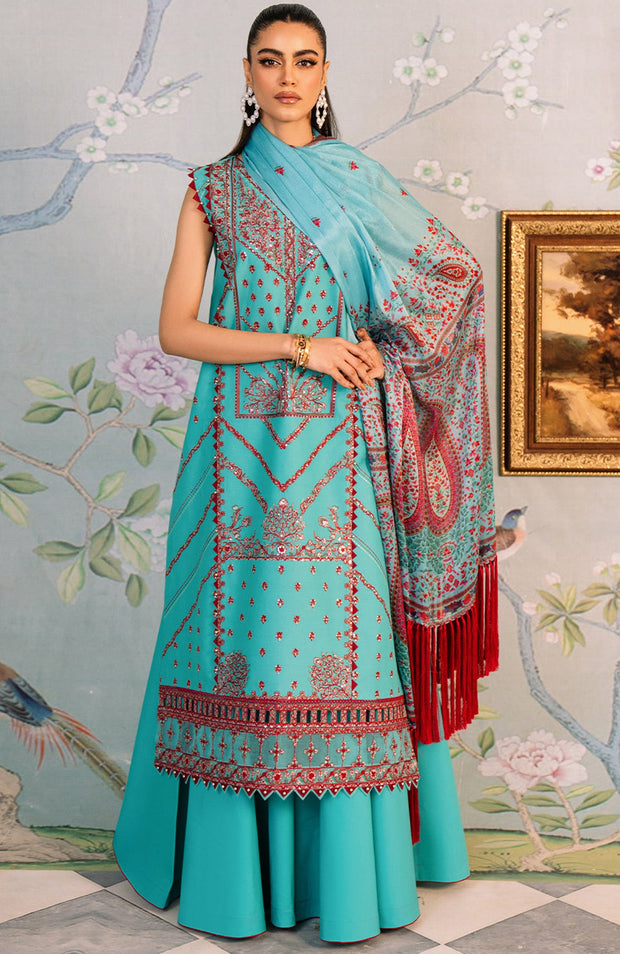 Binilyas - La'Hira Spring Summer By Bin Ilyas Lawn Collection'24 Unstitched 3 Piece Summer Collection - aubranz.com