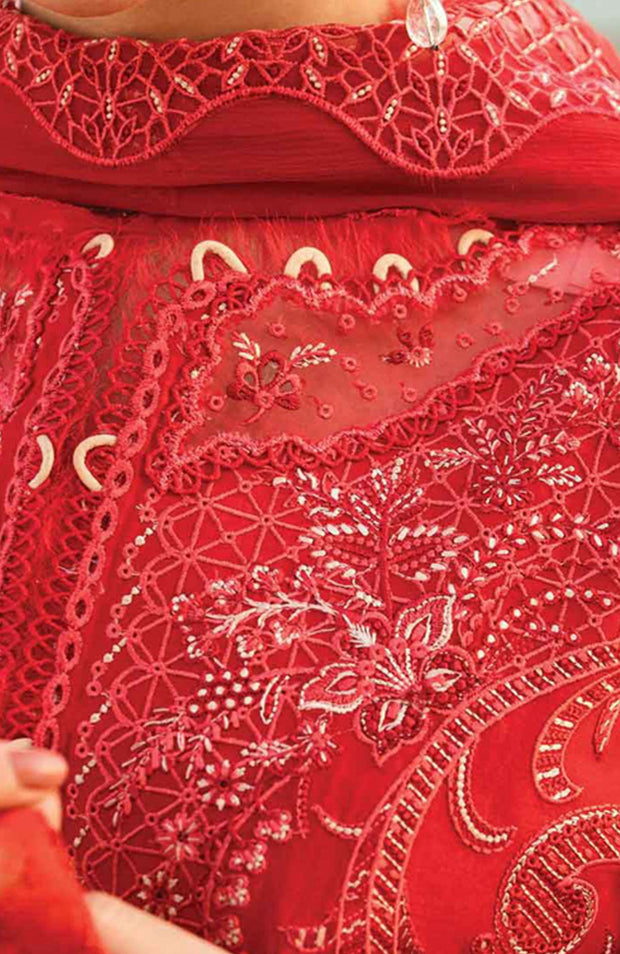 Qalamkar - Qalamkar Sahil Luxury Lawn'25 Embroidered Suit Unstitched 3 Piece - Summer Collection - aubranz.com