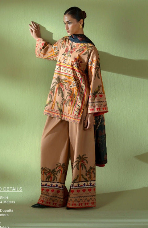 Saira_Rizwan - Joolie Prints Collecetion'25 By Saira Rizwan Printed Lawn Suit Unstitched 3 Piece - Summer Collection - aubranz.com