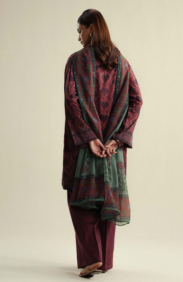 Zara_Shahjahan - Coco Prints'25 Vol-4 by Zara Shahjahan Printed Lawn Suits Unstitched 3 Piece - Summer Collection - aubranz.com