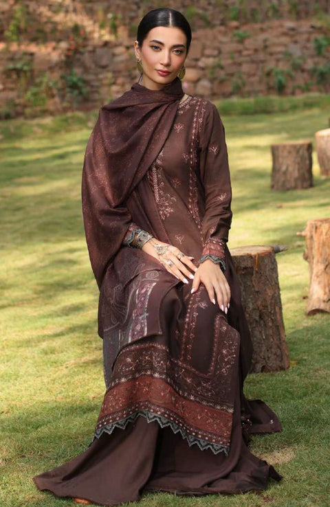 Sadiaasad - SUZAANIKARI WINTER SHAWL'24 BY NOOR BY SAADIA ASAD Embroidered Suits Unstitched 3 Piece - Winter Collection - aubranz.com