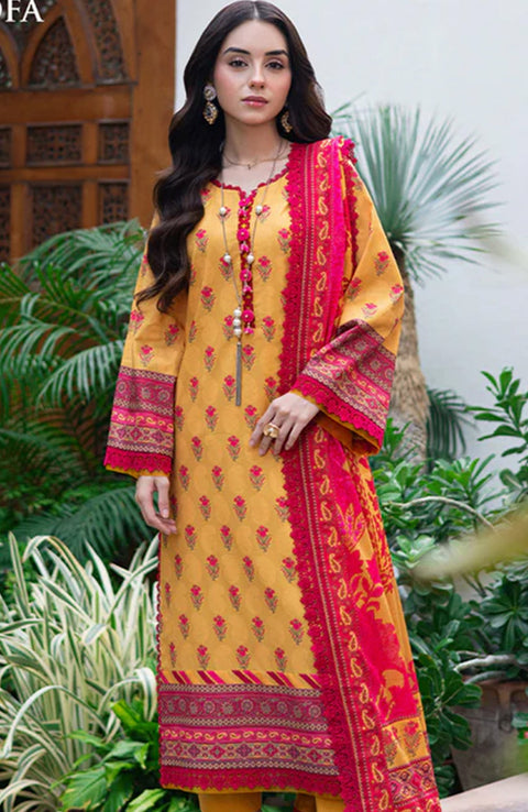Asimjofa - Asim Jofa Lawn'25 Printed Suits Unstitched 3 Piece - Summer Collection - aubranz.com