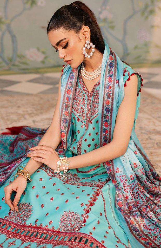 Binilyas - La'Hira Spring Summer By Bin Ilyas Lawn Collection'24 Unstitched 3 Piece Summer Collection - aubranz.com