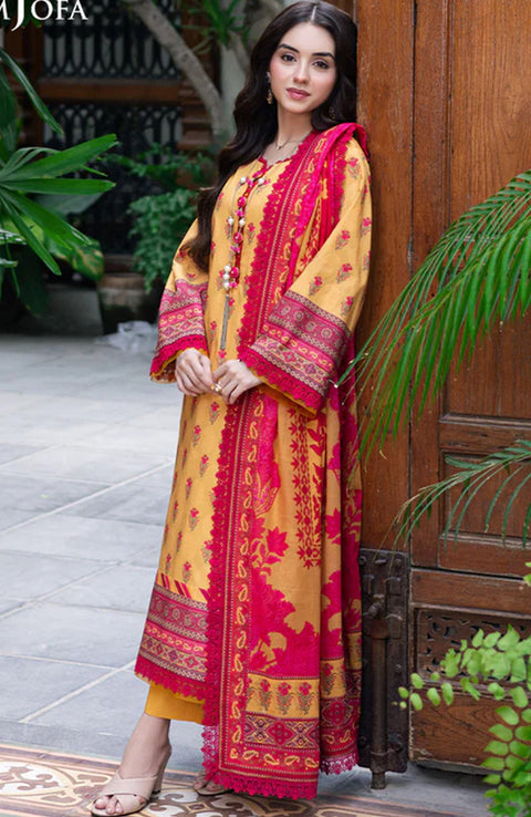 Asimjofa - Asim Jofa Lawn'25 Printed Suits Unstitched 3 Piece - Summer Collection - aubranz.com