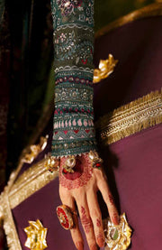 Nureh - Jhoomro By Nureh Embroidered Organza Suit Unstitched 3 Piece - aubranz.com