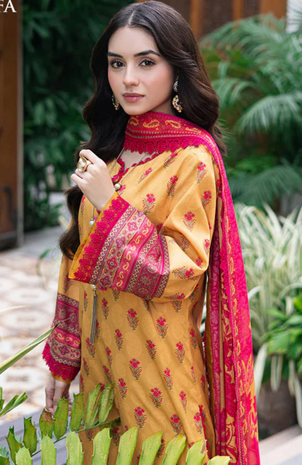 Asimjofa - Asim Jofa Lawn'25 Printed Suits Unstitched 3 Piece - Summer Collection - aubranz.com