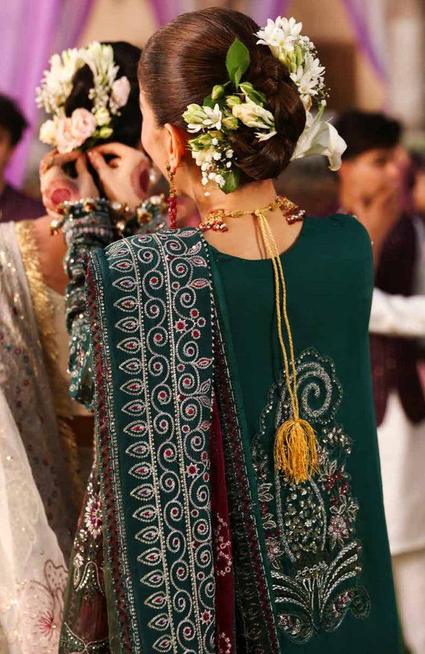 Nureh - Jhoomro By Nureh Embroidered Organza Suit Unstitched 3 Piece - aubranz.com