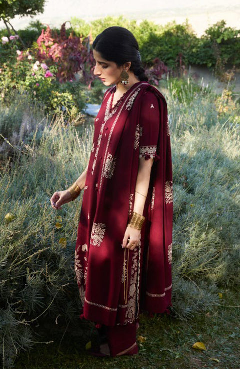 Zaha - ZAHA WINTER COLLECTION'24 EMBROIDERED SUITS UNSTITCHED 3 PIECE- WINTER COLLECTION' - aubranz.com