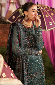 Nureh - Jhoomro By Nureh Embroidered Organza Suit Unstitched 3 Piece - aubranz.com