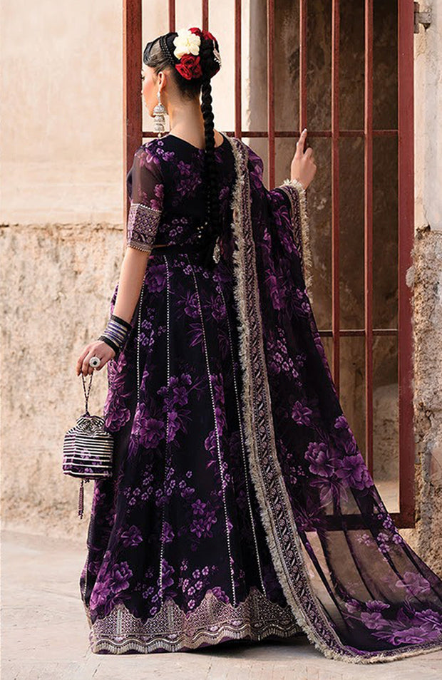 Xenia - Rumi Luxe'25 By Xenia Embroidered Chiffon Suit Unstitched 3 piece - Formal Collection - aubranz.com
