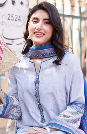 Asimjofa - Arabic Lawn Collection'24 By Asim Jofa Lawn Suit Unstitched 3 Piece Summer Collection - aubranz.com