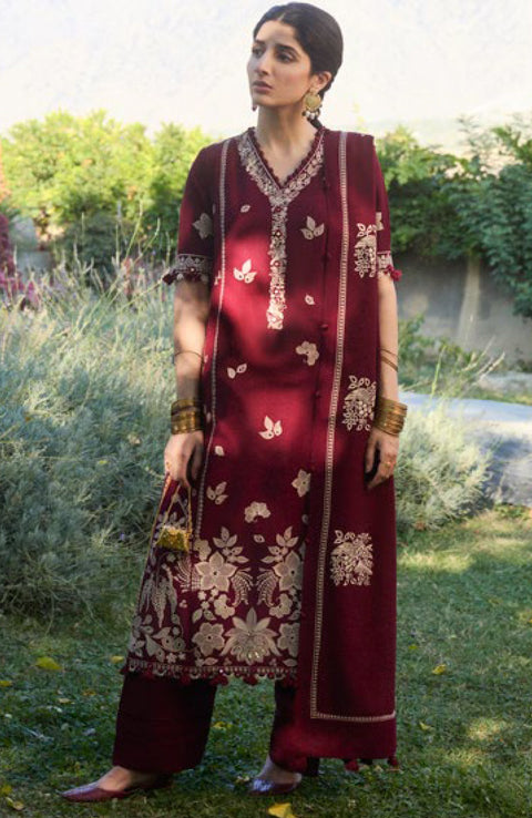 Zaha - ZAHA WINTER COLLECTION'24 EMBROIDERED SUITS UNSTITCHED 3 PIECE- WINTER COLLECTION' - aubranz.com