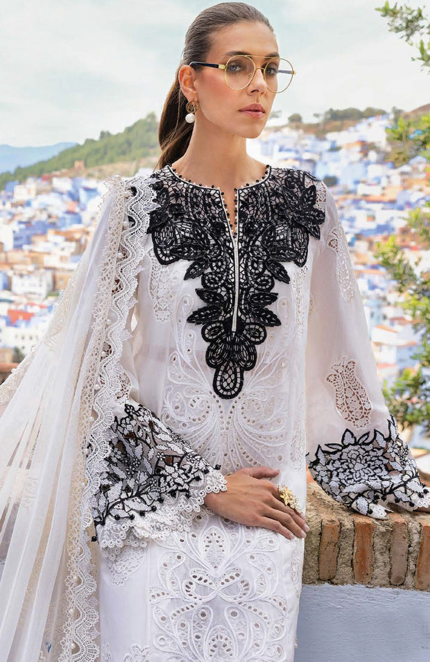 Mariab - Maria B Voyage a'Luxe x Morocco Luxury Lawn'25 Embroidered Suits Unstitched 3 Piece - Summer Collection - aubranz.com