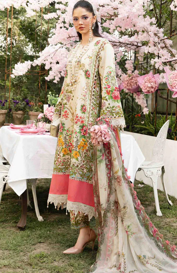 Mariab - MPrint Eid Edit'25 By Maria B Embroidered Lawn Suits Unstitched 3 Piece - Summer Collection - aubranz.com