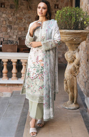 Afrozeh - Afrozeh Damask Lawn'25 Embroidered Suits Unstitched 3 Piece - Summer Collection - aubranz.com