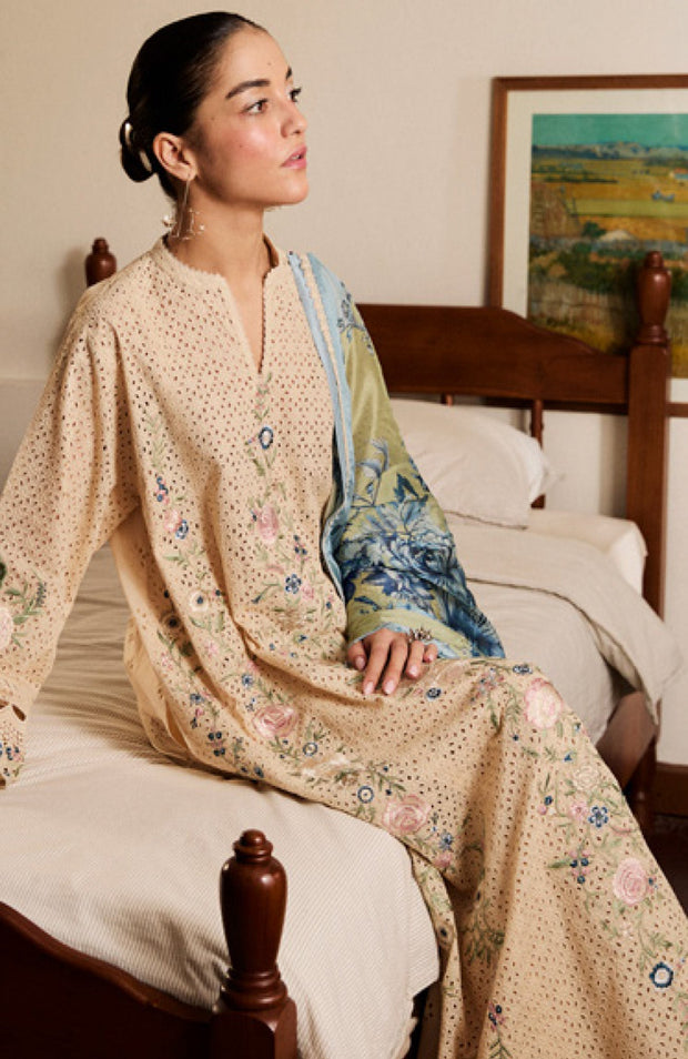 Zara_Shahjahan - Satori Lawn'25 By Zara Shahjahan Embroidered Suits Unstitched 3 Piece - Summer Collection - aubranz.com