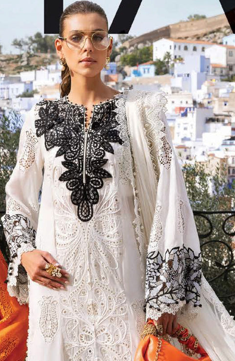 Mariab - Maria B Voyage a'Luxe x Morocco Luxury Lawn'25 Embroidered Suits Unstitched 3 Piece - Summer Collection - aubranz.com