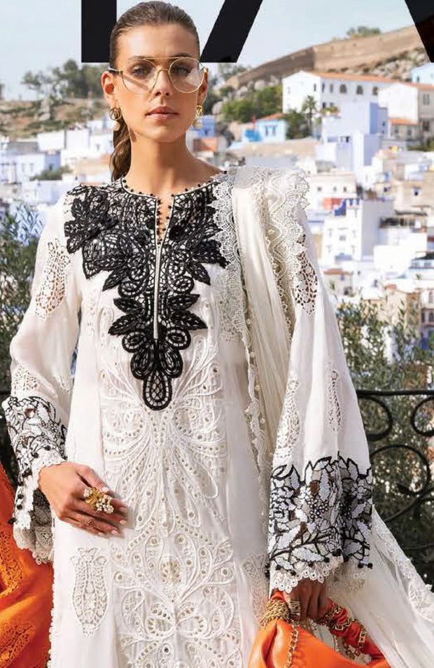 Mariab - Maria B Voyage a'Luxe x Morocco Luxury Lawn'25 Embroidered Suits Unstitched 3 Piece - Summer Collection - aubranz.com