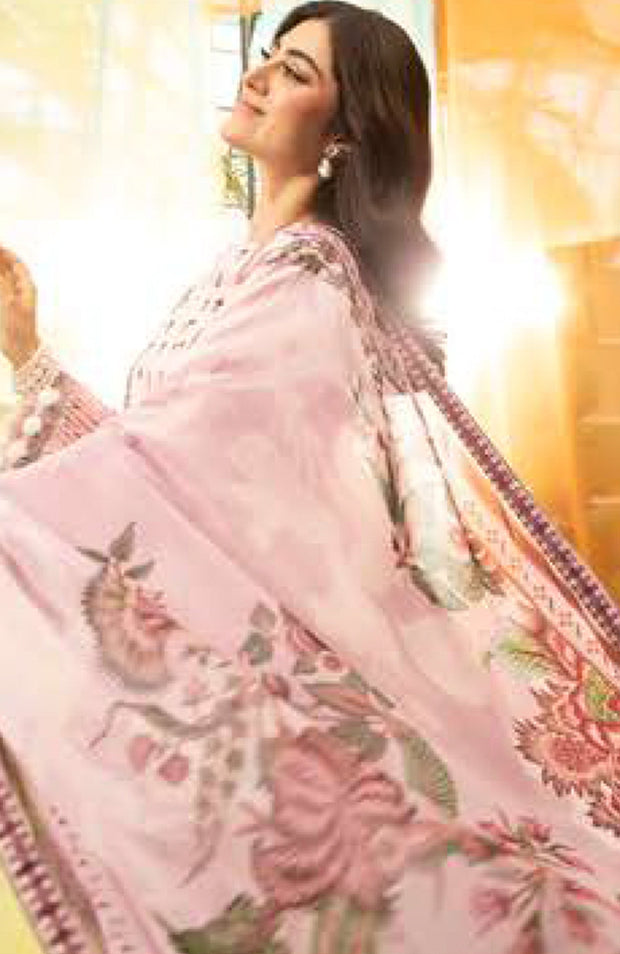 Mariab - Maria B M Basic Vol-1 Printed Lawn Suits Unstitched 3 Piece - Summer Collection - aubranz.com