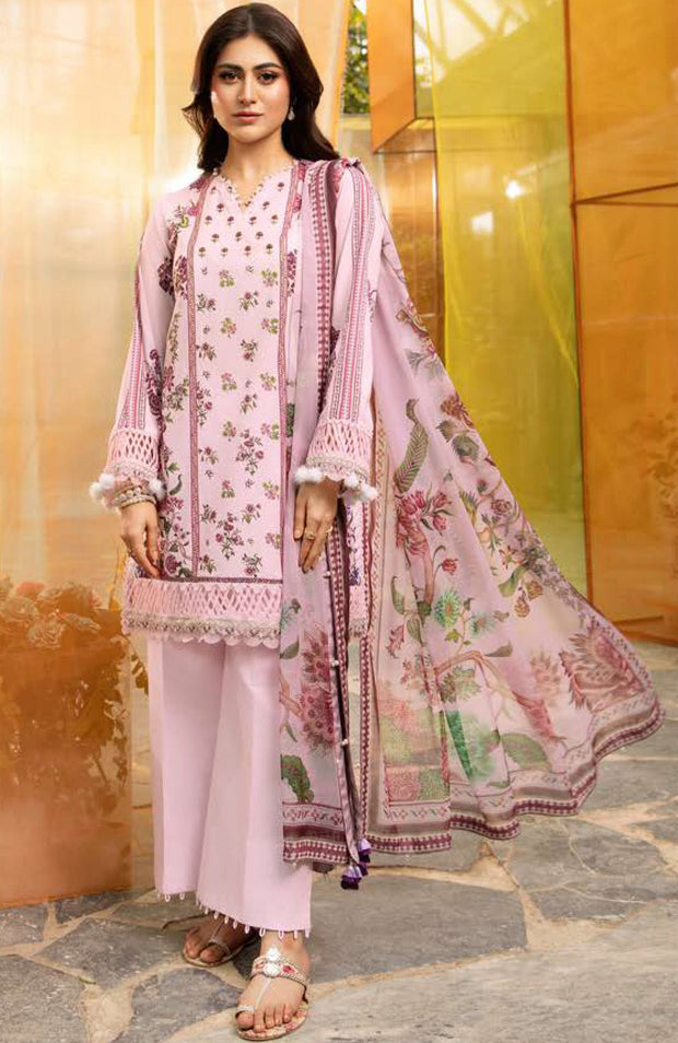 Mariab - Maria B M Basic Vol-1 Printed Lawn Suits Unstitched 3 Piece - Summer Collection - aubranz.com