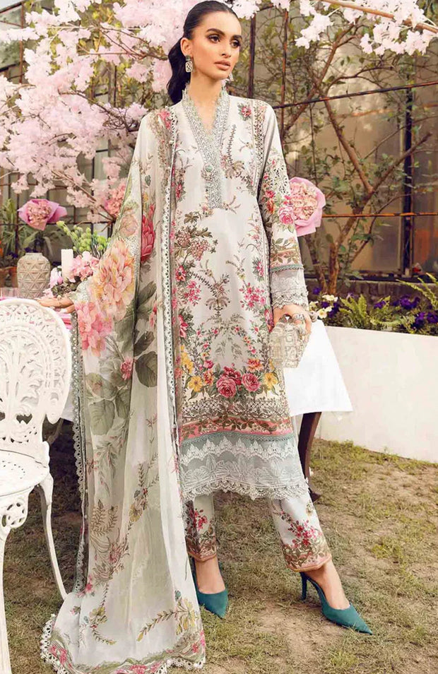 Mariab - MPrint Eid Edit'25 By Maria B Embroidered Lawn Suits Unstitched 3 Piece - Summer Collection - aubranz.com