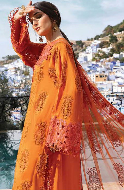 Mariab - Maria B Voyage a'Luxe x Morocco Luxury Lawn'25 Embroidered Suits Unstitched 3 Piece - Summer Collection - aubranz.com
