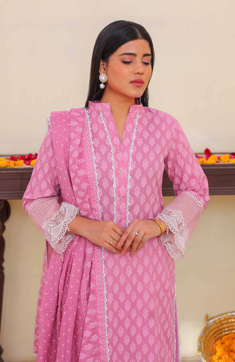 Abtextiles - Meerub Ikat Vol 2 Wrinkle Free Collection'25 By Ab Textile Embroidered Lawn Suit Unstitched 3 Piece - Summer Collection - aubranz.com