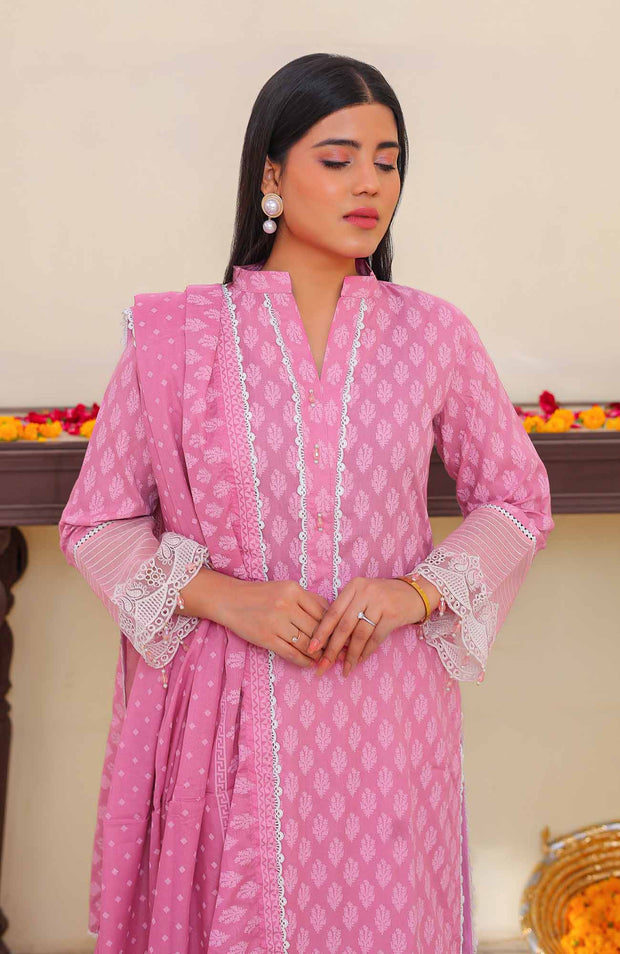 Abtextiles - Meerub Ikat Vol 2 Wrinkle Free Collection'25 By Ab Textile Embroidered Lawn Suit Unstitched 3 Piece - Summer Collection - aubranz.com