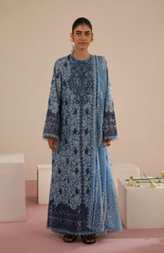 Afrozeh - Floral Charm'25 by Afrozeh Embroidered Lawn Suits Unstitched 3 Piece - Summer Collection - aubranz.com