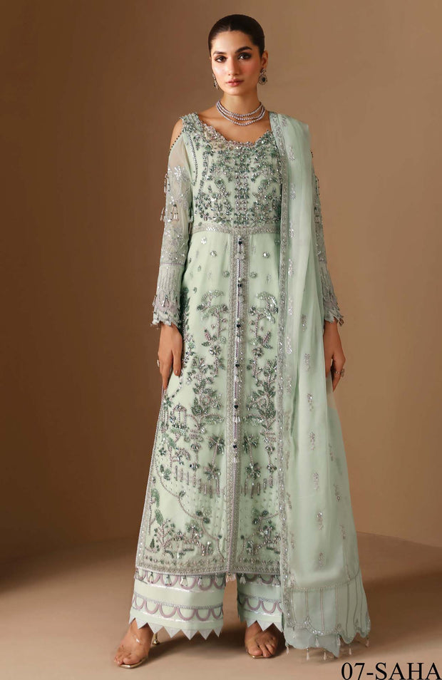 Alizehbybilal - REENA FORMALS'24 BY ALIZEH HANDCRAFTED SUITS UNSTITCHED 3 PIECE - WEDDING COLLECTION - aubranz.com