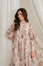 Zarif - Prints by Zarif Georgette Silk'24 Unstitched 3 Piece - WINTER COLLECTION - aubranz.com