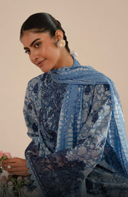 Afrozeh - Floral Charm'25 by Afrozeh Embroidered Lawn Suits Unstitched 3 Piece - Summer Collection - aubranz.com