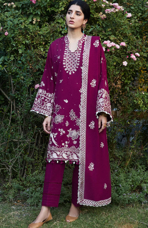 Zaha - ZAHA WINTER COLLECTION'24 EMBROIDERED SUITS UNSTITCHED 3 PIECE- WINTER COLLECTION' - aubranz.com