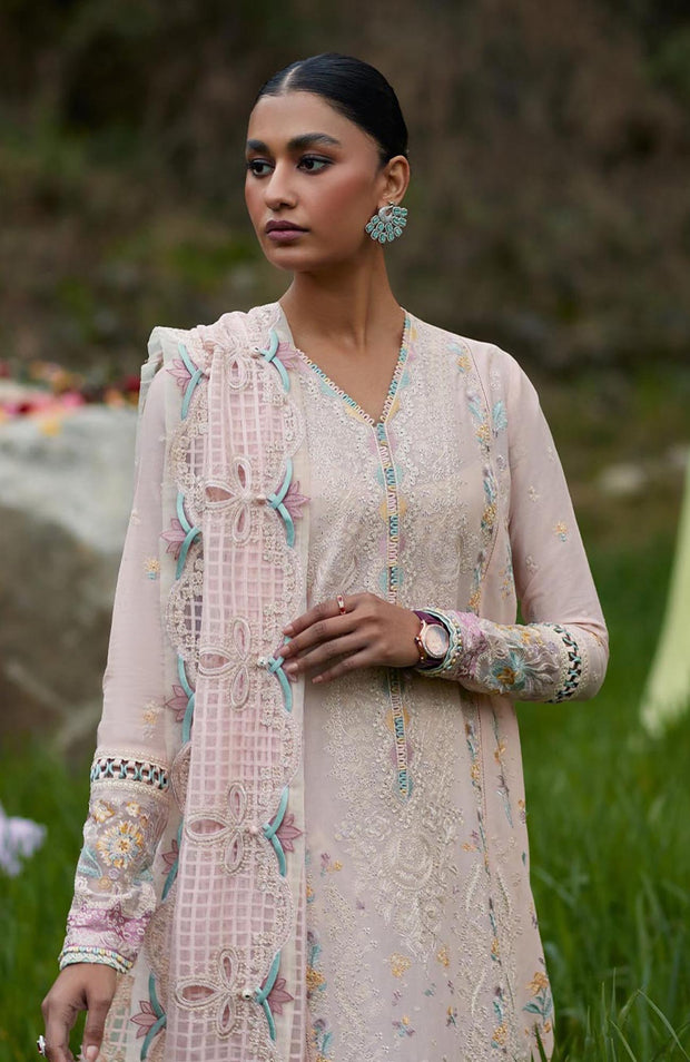 Elan - Silsila By Elan Embroidered Lawn Suit Unstitched 3 Piece Summer Collection - aubranz.com