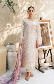 Abyaan - Aabyaan Shezlin Chikankari Lawn'25 Embroidered Suit Unstitched 3 Piece - Summer Collection - aubranz.com
